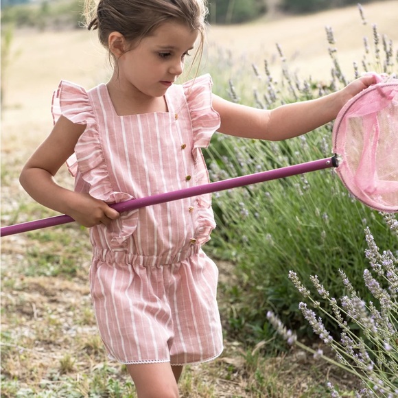 Pink Floral Romper - Picture 2 of 4